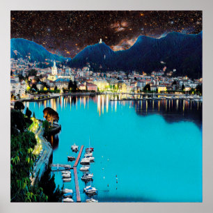 Poster ldp COMO - Lago - Panorama
