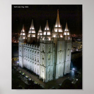 Póster LDS Temple, Salt Lake City, Utah