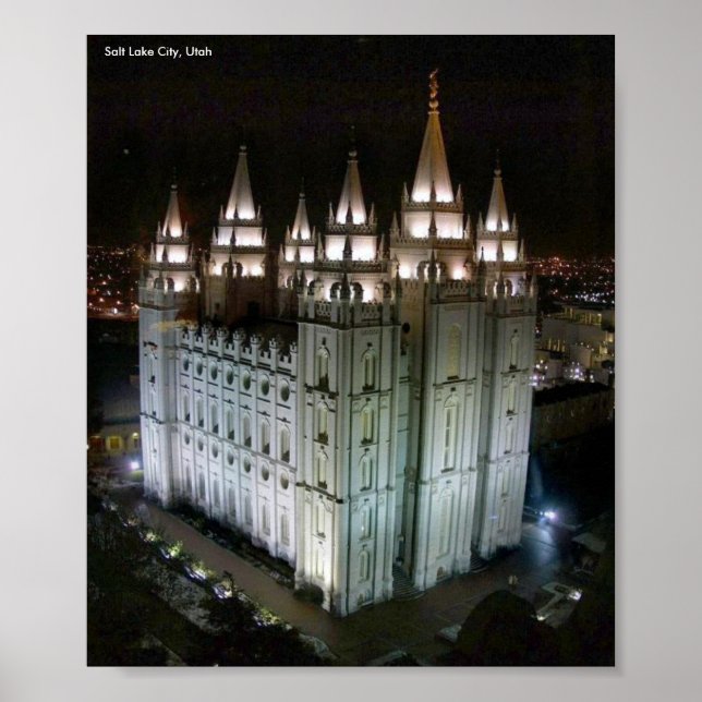 Póster LDS Temple, Salt Lake City, Utah (Frente)