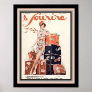 Poster Le 1929 Sourire Francês Deco
