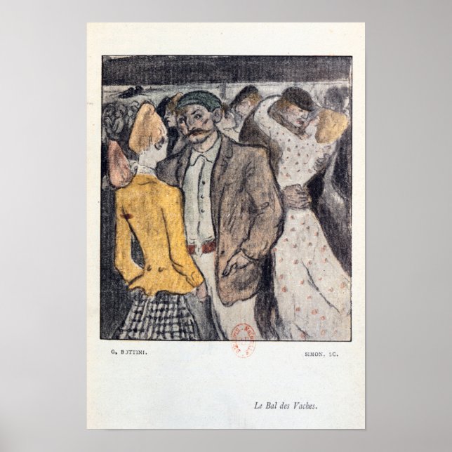 Póster Le Bal de Vaches" (Frente)