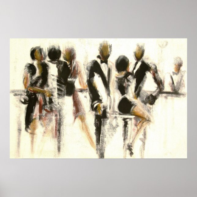 Póster Le bar du vernissage (Frente)