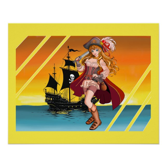 Póster Le belle pirate. (Frente)