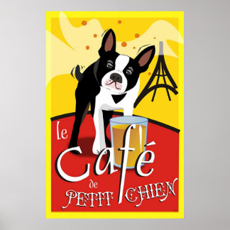 Póster Le Cafe de Petit Chien (jour)