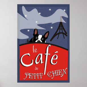 Póster Le Cafe de Petit Chien, Paris