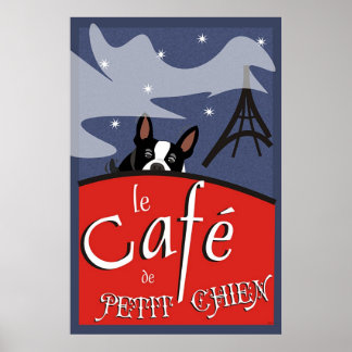 Póster Le Cafe de Petit Chien, Paris