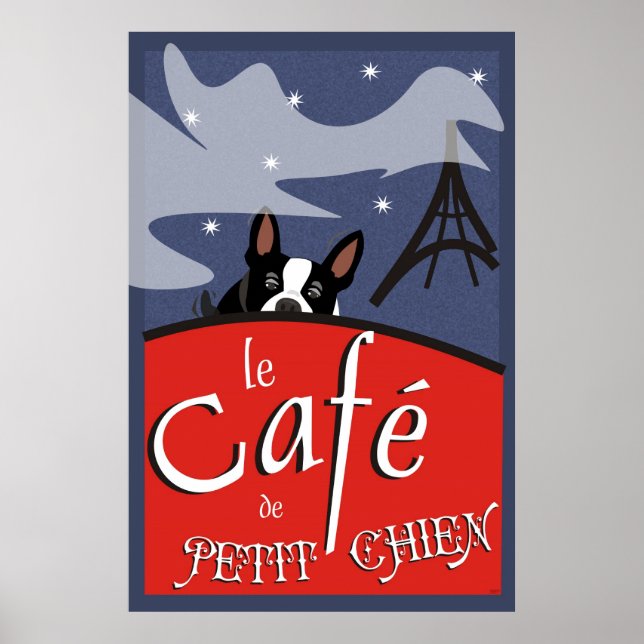 Póster Le Cafe de Petit Chien, Paris (Frente)
