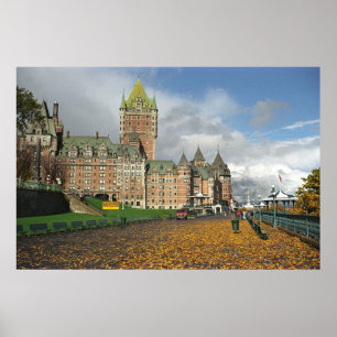 Poster Le Castelo Frontenac, Quebeque, Canadá