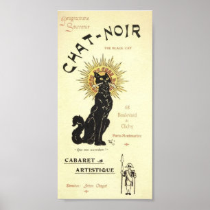 Póster Le Chat Noir O Gato Negro