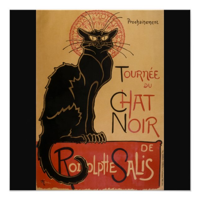 Póster Le Chat Noir Original (Frente)