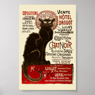 Póster Le Chat Noir, Vente Hôtel Drouot Fine Art