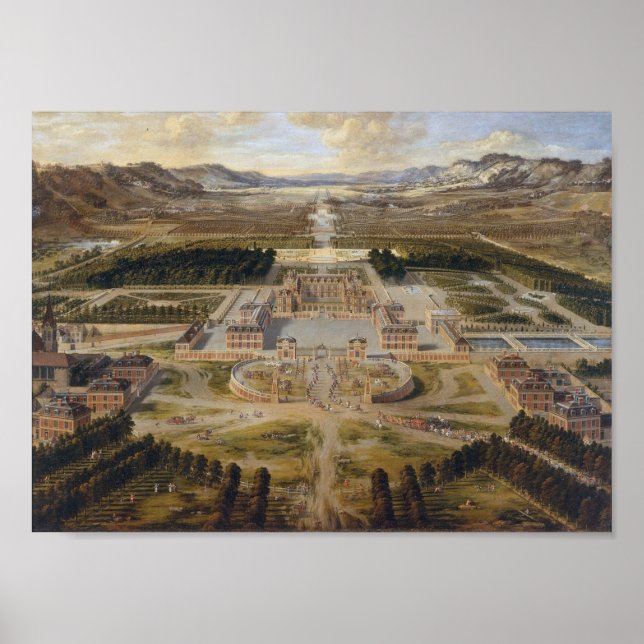 Poster Le Château de Versailles - 1668 (Frente)