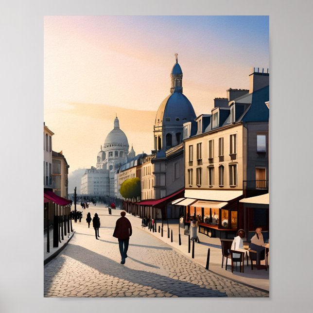 Poster Le coin des artistes de Montmartre (Frente)