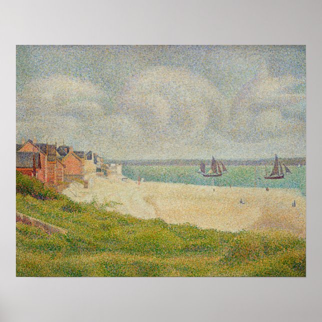 Póster Le Crotoy a montante, 1889 (Frente)