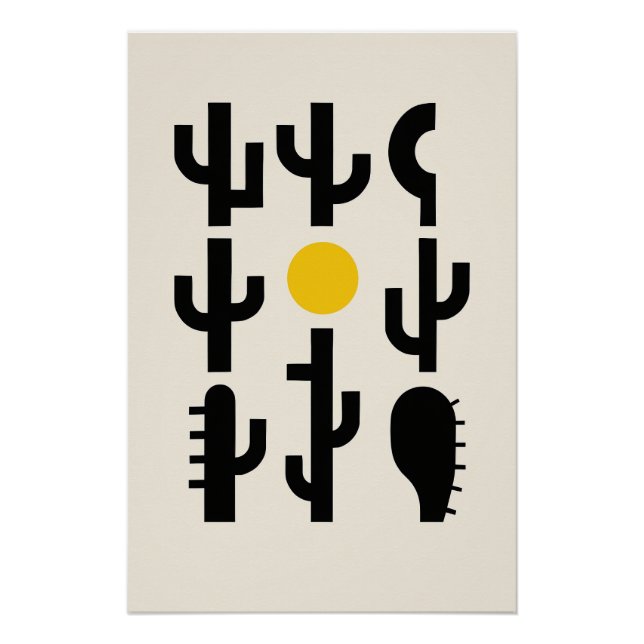 Póster Le désert en abstractions (Frente)