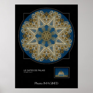 PÓSTER LE GATES DE PALAIS, VERSAILLE, FRANÇA