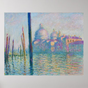 Poster Le Grand Canal, Veneza por Claude Monet (1908)