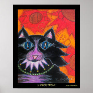 Póster Le Jazz Cat Original