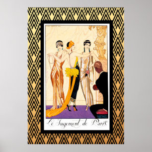 Poster Le Jugement De Paris Art Deco