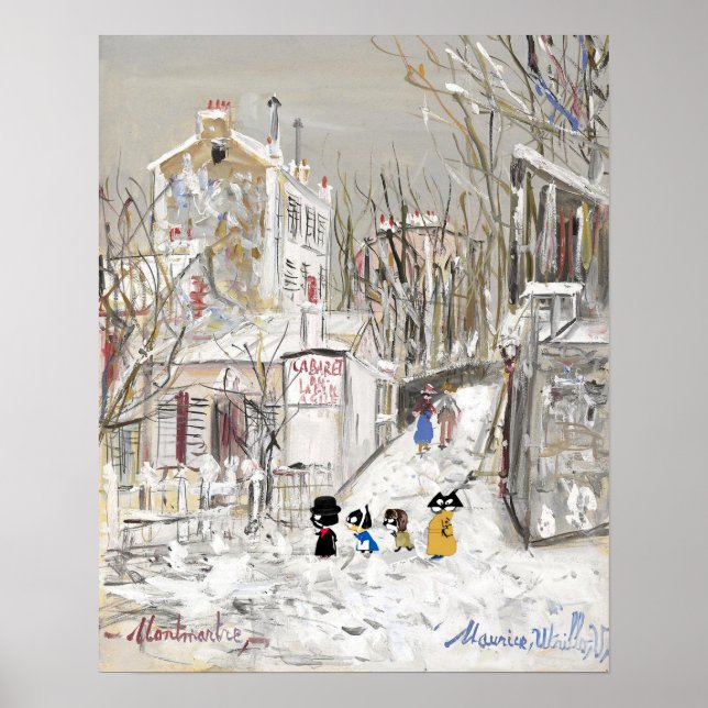 Poster Le Lapin Agile es Ses Habitues (Frente)