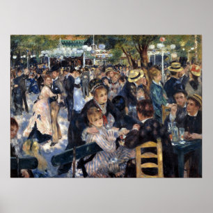 Póster Le Moulin de la Galette por Pierre Auguste Renoir