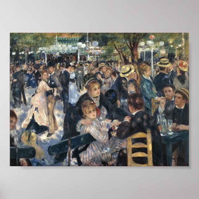 Poster Le Moulin de la Galette por Renoir (Frente)