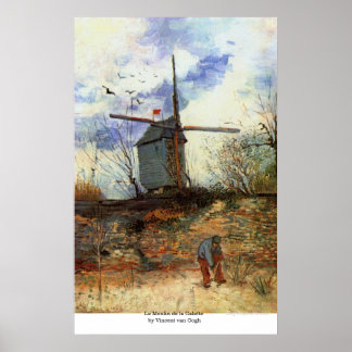 Póster Le Moulin de la Galette por Vincent van Gogh