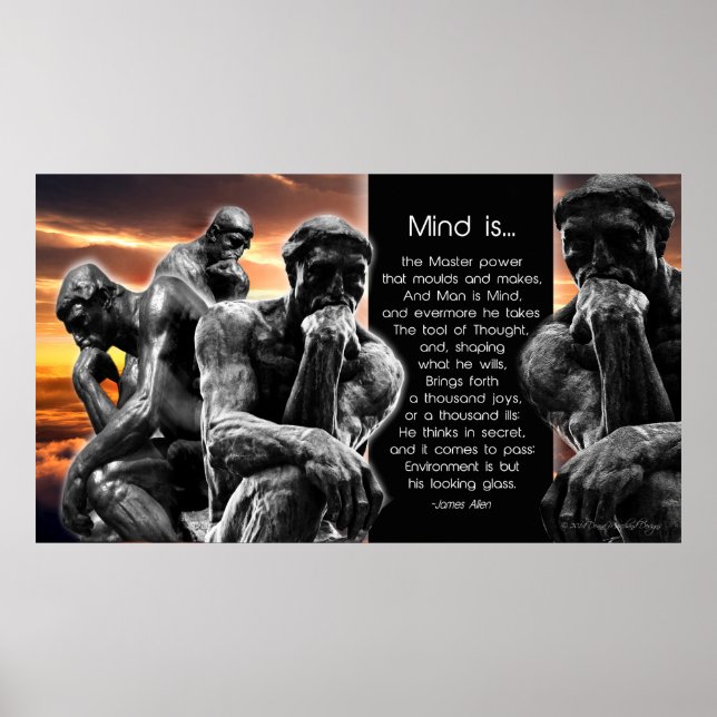 Póster Le Penseur - O Pensador (Frente)