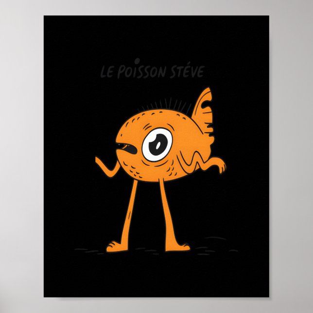 Poster Le Poisson Steve Cute & Funny (Frente)