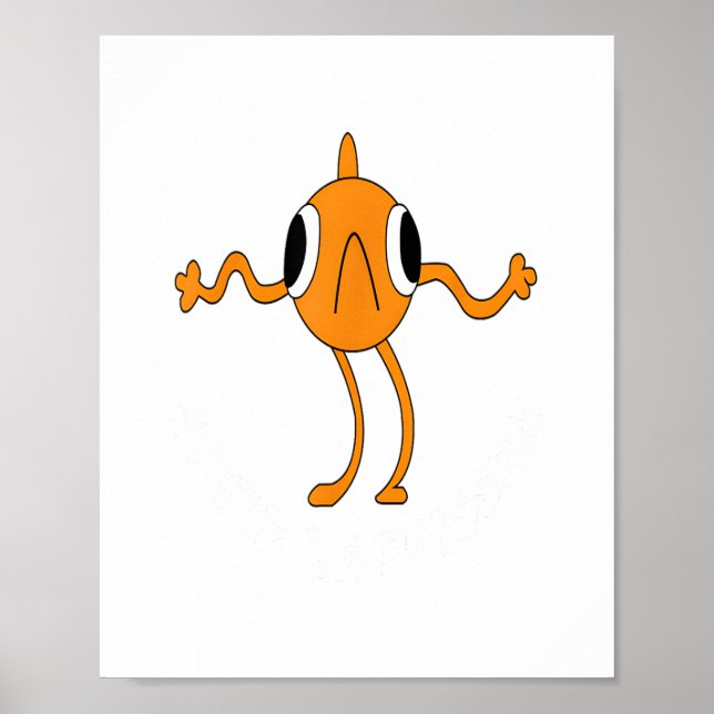 Poster Le Poisson Steve Funny Orange Fish (Frente)