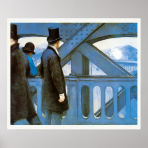 Póster Le Pont de l'Europe by Gustave Caillebotte