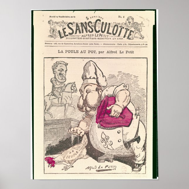 Póster Le Poule au Pote" (Frente)