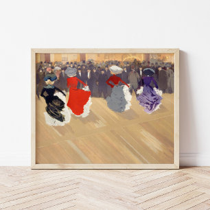 Poster Le Quadrille au Moulin-Rouge Louis Abel-Truchet