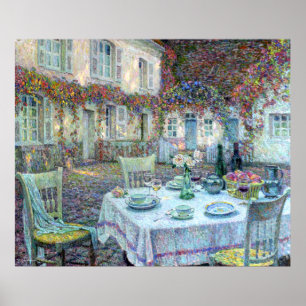 Póster Le Sidaner: Mesa com Rosas em Gerberoy