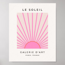 Poster Le Soleil 01 Sol Rosa Sol