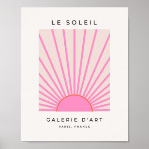Poster Le Soleil 01 Sol Rosa Sol