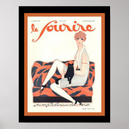 Poster Le Sourire French Deco 1928 Cobrir 11x14
