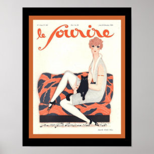 Poster Le Sourire French Deco 1928 Cobrir 11x14