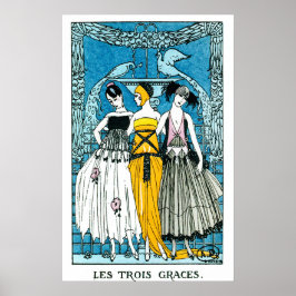 Poster Le trois graces de George Barbier