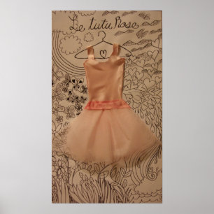 Póster Le Tutu Aumentação (o tutu cor-de-rosa)