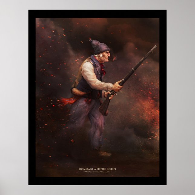 Poster Le vieux de 37, homenagem a Henri Julien (Frente)