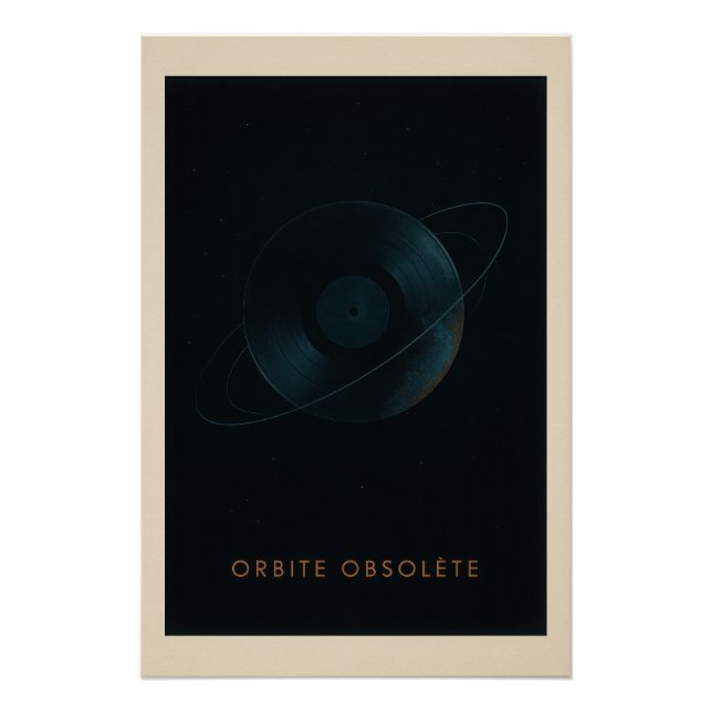Póster Le Vinyle en orbite - Poster (Frente)