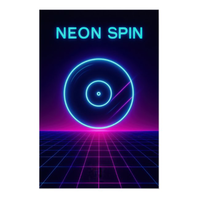 Póster Le vinyle néon - Poster (Frente)