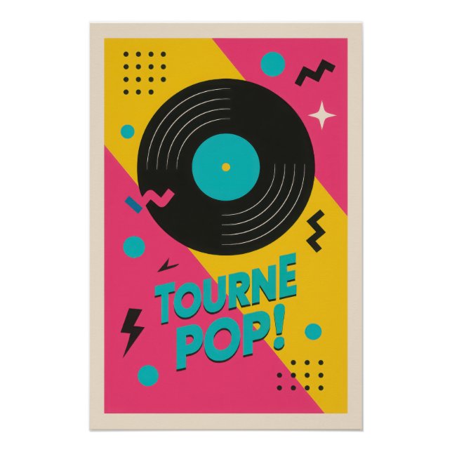 Póster Le Vinyle Pop Art - Poster (Frente)