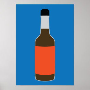 Póster Lea & Perrins minimalistas