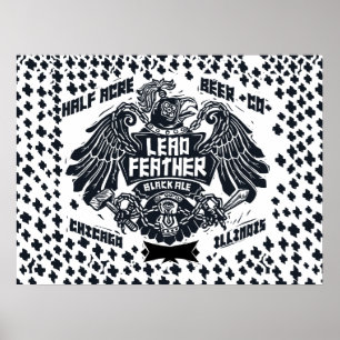 Poster Lead Feather Black Ale