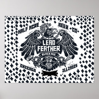 Poster Lead Feather Black Ale