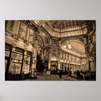 Poster Leadenhall Market City de Londres Inglaterra