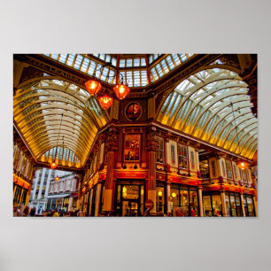 Poster Leadenhall Market City of London England UK