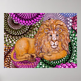 Poster Leading Lion